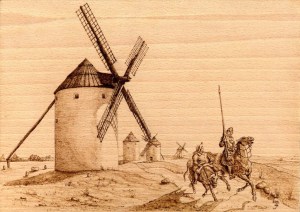 Quijote y los molinos