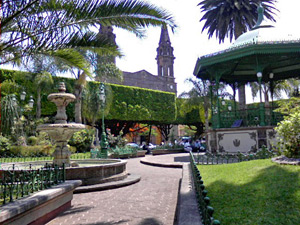 Main Plaza in Tangancicuaro